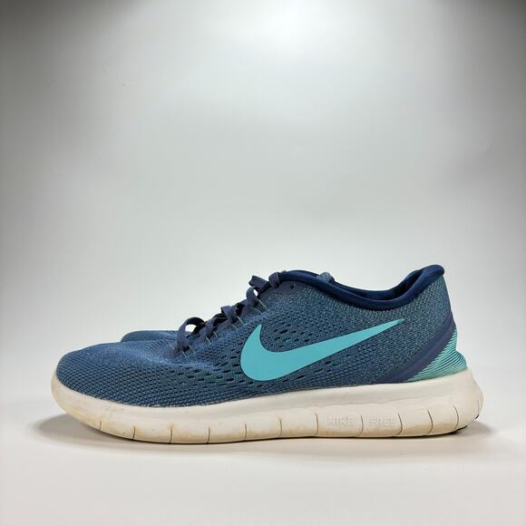Nike Free RN Blue Moon Lace Up Running Shoes Athletic Sneakers Women's Size 8 - Picture 6 of 10